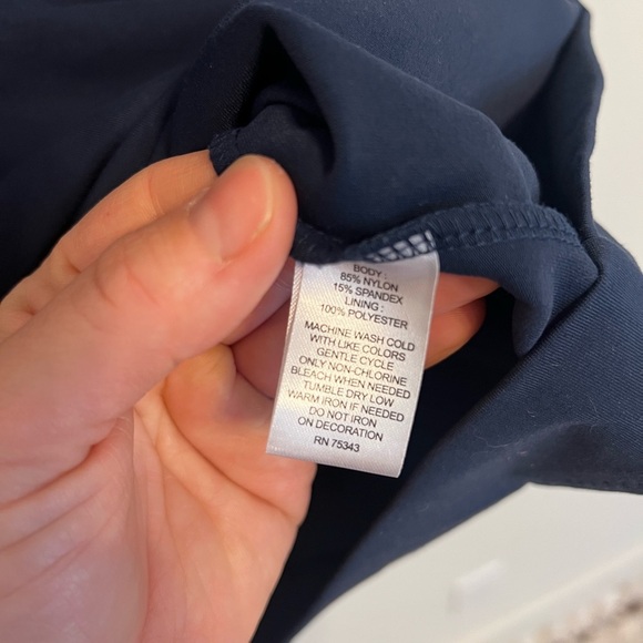 2/$30 Cynthia Rowley -Colorblock Mini Dress Fuchsia Navy Blue Sleeveless Size S - Picture 7 of 8